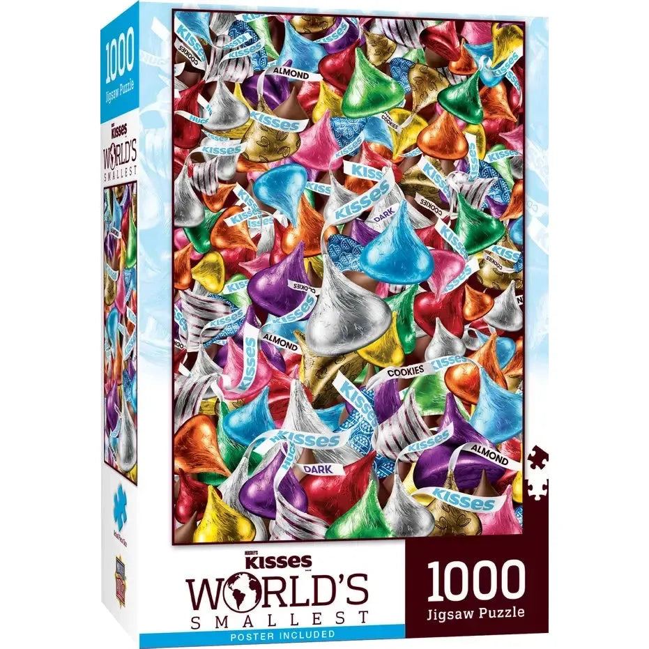 Hershey's Kisses World's Smallest 1000 Piece Jigsaw Puzzle in Tin MasterPieces (ONLINE ORDER ONLY)