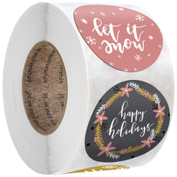 100-500pcs Thank You Sticker Design Diary Christmas Sticker Gift Sealing Sticker Holiday Birthday Party Gift Decoration Label (Online Order Only)
