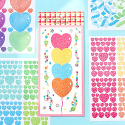 4 Sheets Color Collection Series Laser Sticker Ins Scrapbooking Decorative Sticker DIY Diary Album Stick Label Kawaii Stationery (ONLINE ORDER ONLY)