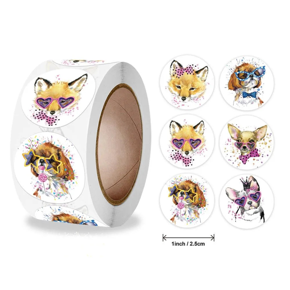 Zoo Animals Stickers For Kids Classic Toys StickerSchool Teacher Reward Sticker 4 Designs Pattern Owl (ONLINE ORDER ONLY)