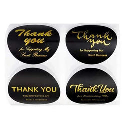 500pcs/roll Thank You Sticker 3.8cm Hologram Silver for Supporting Small Business Labels Envelope Sealing Gift Packaging Sticker (ONLINE ORDER ONLY)