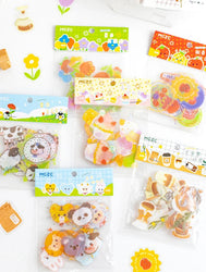 30Pcs/lot Flower Small World Series Stickers Scrapbooking Decorative Sticker DIY Diary Album Stick Label Kawaii Stationery (ONLINE ORDER ONLY)