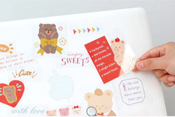 6 Sheets Enjoy Happy Time Series Stickers Scrapbooking Decorative Sticker Korean DIY Diary Album Stick Label Kawaii Stationery (ONLINE ORDER ONLY)