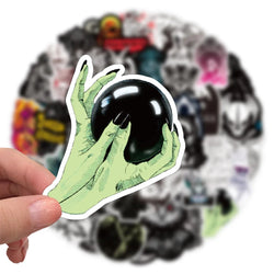 10/30/50pcs Cool Witch Demon Gothic Graffiti Stickers Aesthetic Art Decals Scrapbook Laptop Guitar Phone Car Sticker Kids Toy (ONLINE ORDER ONLY)