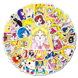 Sailor Moon Waterproof Stickers Pack - Laptop, Guitar, Luggage, Bike, Skateboard (ONLINE ORDER ONLY)