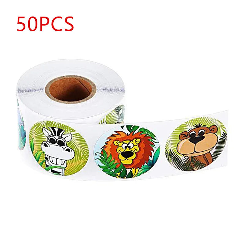 50-500pcs Animals Cartoon Stickers For Kids Classic Toys Sticker School Teacher Reward Sticker Various Styles Designs Pattern (ONLINE ORDER ONLY)
