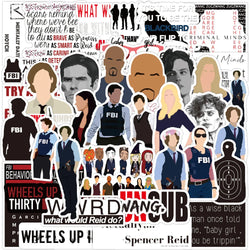 Criminal Minds Stickers Pack for Laptop, Motorcycle, Luggage, Phone, Guitar, Skateboard, Kid Toys (Online Order Only)