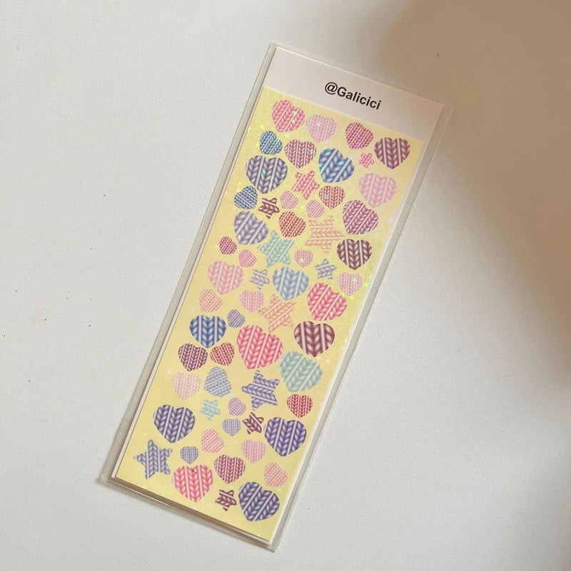 1pcs Kawaii Animals Laser Stickers Scrapbooking Decorative Cute Sticker Korean DIY Diary Album Stick Label School Stationery (Online Order Only)
