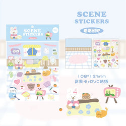 2Pcs Lovely Daily Series Stickers ins Hand Account Decoration Material Stickers Scrapbooking Stick Label Diary Album Stationery (ONLINE ORDER ONLY)