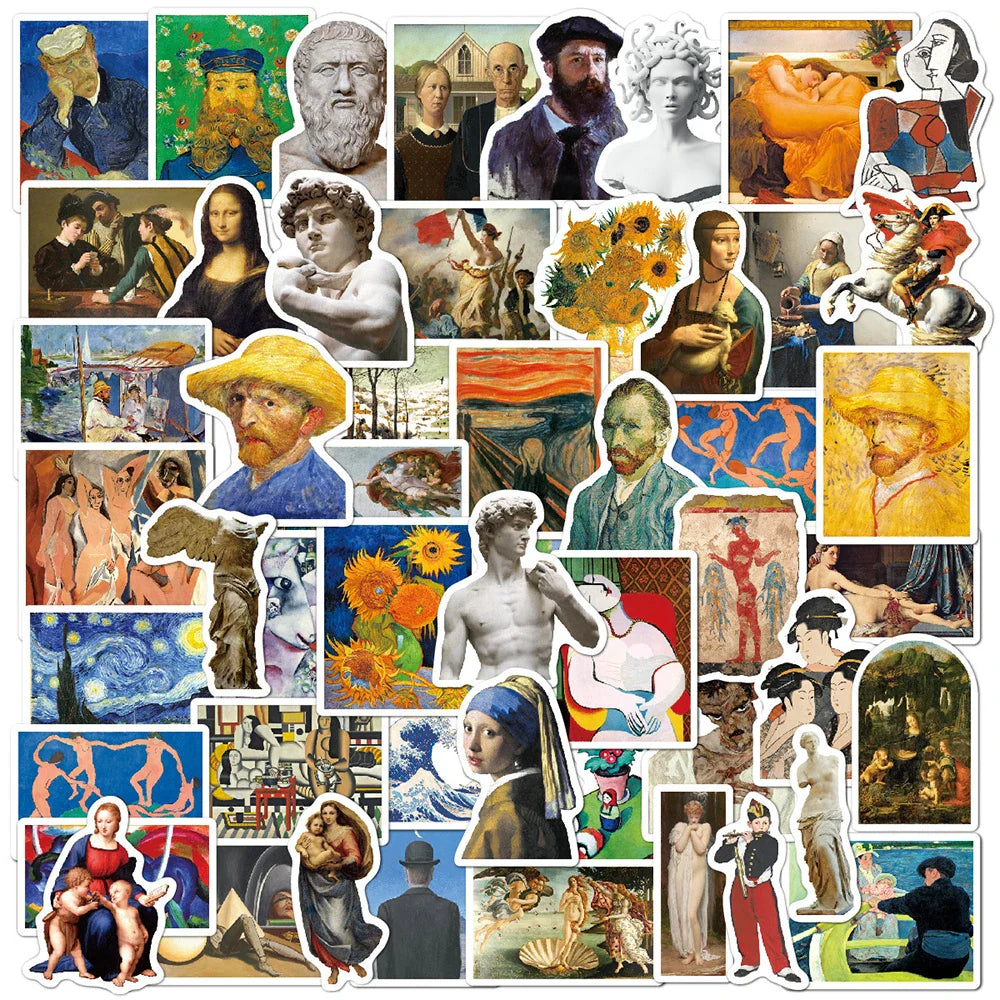 David Art Stickers Set: Luggage, Guitar, Fridge, Laptop, Graffiti Decals (ONLINE ORDER ONLY)