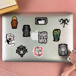 10/30/50pcs Cool Witch Demon Gothic Graffiti Stickers Aesthetic Art Decals Scrapbook Laptop Guitar Phone Car Sticker Kids Toy (ONLINE ORDER ONLY)