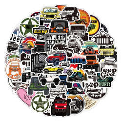 Jeep Car Graffiti Stickers Skateboard Fridge Guitar Laptop Motorcycle Decals Toy (Online Order Only)