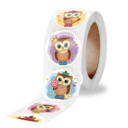 Zoo Animals Stickers For Kids Classic Toys StickerSchool Teacher Reward Sticker 4 Designs Pattern Owl (ONLINE ORDER ONLY)