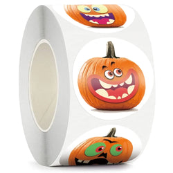 100-500pcs Halloween Pumpkin Ghost Sticker Packaging Sealing Label Sticker 1inch Gift Stickers Labels Horror Creation Decoration (Online Order Only)