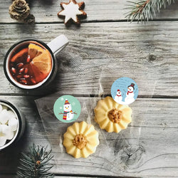 100-500Pcs New Merry Christmas Stickers Gift Packaging Seal Labels for New year decor, Greeting cards, Candy bags Stickers (ONLINE ORDER ONLY)