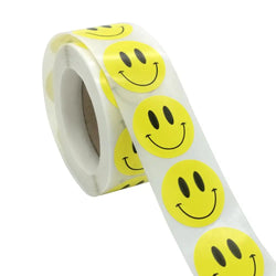Smile Face Sticker 500 Pcs/roll For Kids Reward Sticker Yello Green Red Labels Happy Smile Face Expression Sticker Kids Toys (ONLINE ORDER ONLY)