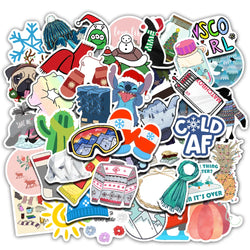 50 PCS/Pack VSCO Girl Stickers Waterproof Cool Stickers For Skateboard Laptop Suitcase Motorcycle Car Decal Toys For Children (Online Order Only)