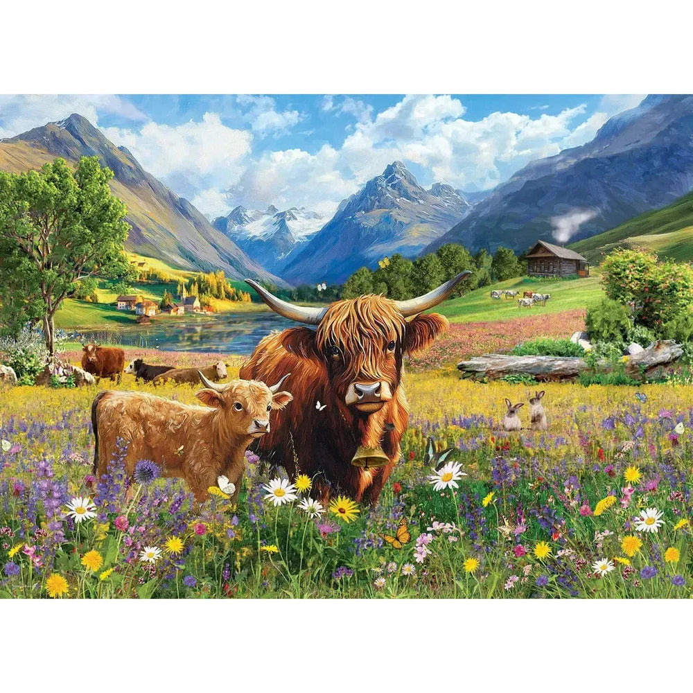 Highland Cows 1000 Piece Jigsaw Puzzle Eurographics (ONLINE ORDER ONLY)
