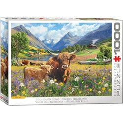 Highland Cows 1000 Piece Jigsaw Puzzle Eurographics (ONLINE ORDER ONLY)