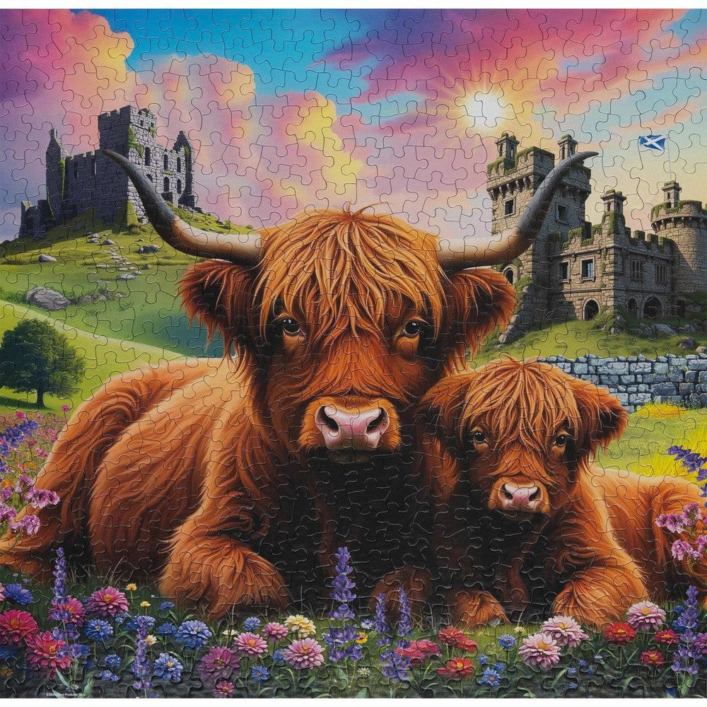Highland Cows 500 Piece Jigsaw Puzzle Springbok (ONLINE ORDER ONLY)