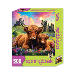 Highland Cows 500 Piece Jigsaw Puzzle Springbok (ONLINE ORDER ONLY)