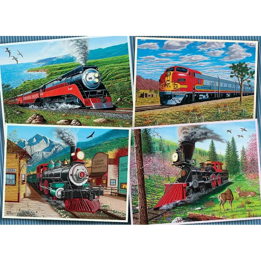 Historic Locomotives 1000 Piece Jigsaw Puzzle Cobble Hill (ONLINE ORDER ONLY)
