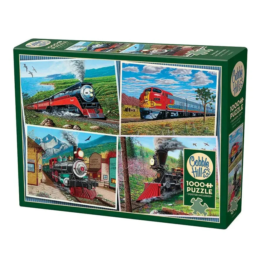 Historic Locomotives 1000 Piece Jigsaw Puzzle Cobble Hill (ONLINE ORDER ONLY)