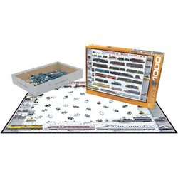 History of Trains 1000 Piece Jigsaw Puzzle Eurographics (ONLINE ORDER ONLY)