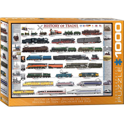 History of Trains 1000 Piece Jigsaw Puzzle Eurographics (ONLINE ORDER ONLY)