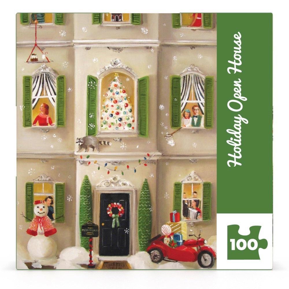 Holiday Open House by Janet Hill 100 Piece Mini Jigsaw Puzzle NYPC (ONLINE ORDER ONLY)