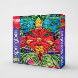Holiday Quilling Art 1000 Piece Jigsaw Puzzle Springbok (ONLINE ORDER ONLY)