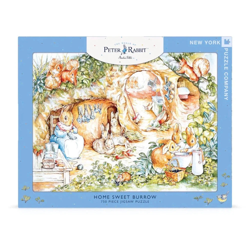 Home Sweet Burrow Peter Rabbit 750 Piece Jigsaw Puzzle NYPC (ONLINE ORDER ONLY)