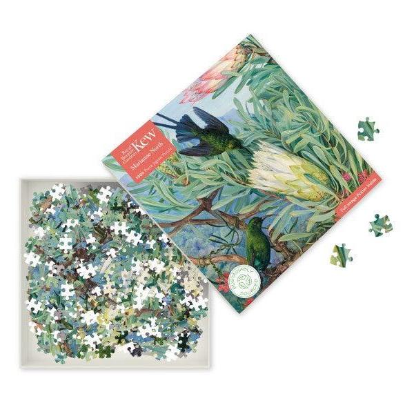 Honeyflowers & Honeysuckers by M. North 1000 Piece Jigsaw Puzzle Flame Tree (ONLINE ORDER ONLY)