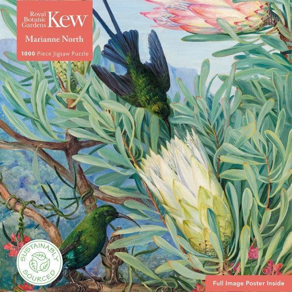 Honeyflowers & Honeysuckers by M. North 1000 Piece Jigsaw Puzzle Flame Tree (ONLINE ORDER ONLY)