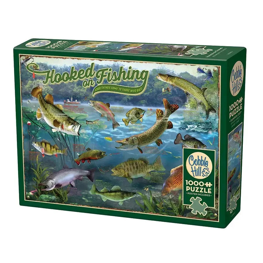 Hooked on Fishing 1000 Piece Jigsaw Puzzle Cobble Hill (ONLINE ORDER ONLY)