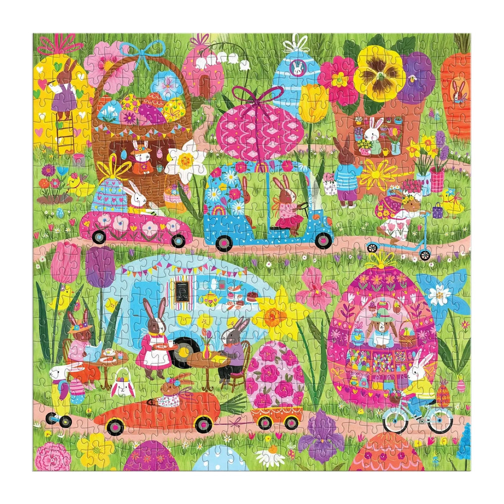 Hoppin' Around 500 Piece Jigsaw Puzzle Mudpuppy (ONLINE ORDER ONLY)