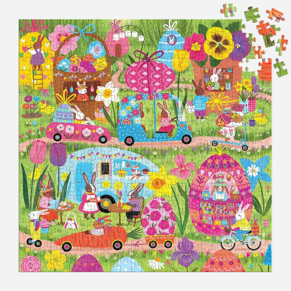 Hoppin' Around 500 Piece Jigsaw Puzzle Mudpuppy (ONLINE ORDER ONLY)