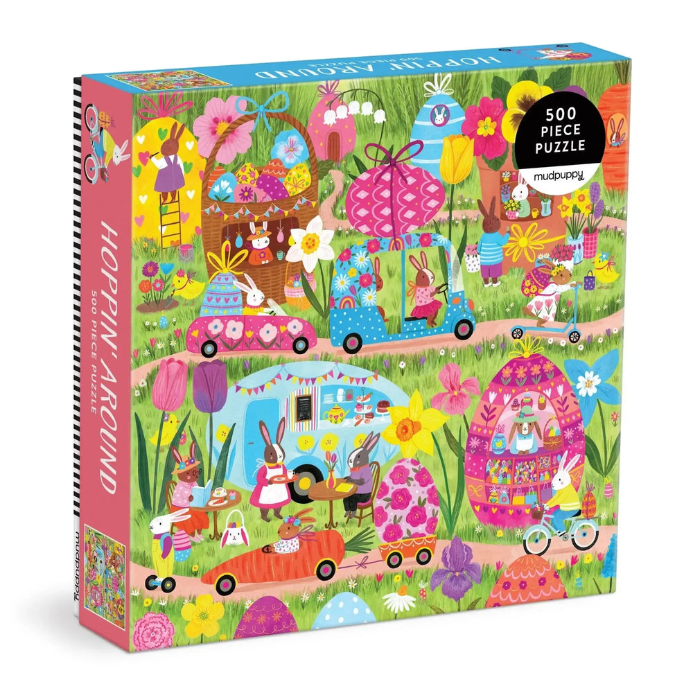 Hoppin' Around 500 Piece Jigsaw Puzzle Mudpuppy (ONLINE ORDER ONLY)