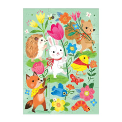 Hoppy Easter Greeting Card 12 Piece Jigsaw Puzzle Mudpuppy (ONLINE ORDER ONLY)