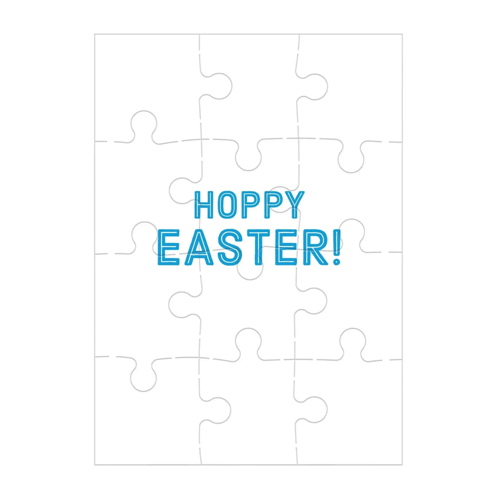 Hoppy Easter Greeting Card 12 Piece Jigsaw Puzzle Mudpuppy (ONLINE ORDER ONLY)