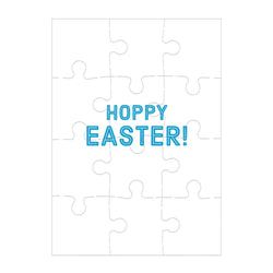 Hoppy Easter Greeting Card 12 Piece Jigsaw Puzzle Mudpuppy (ONLINE ORDER ONLY)