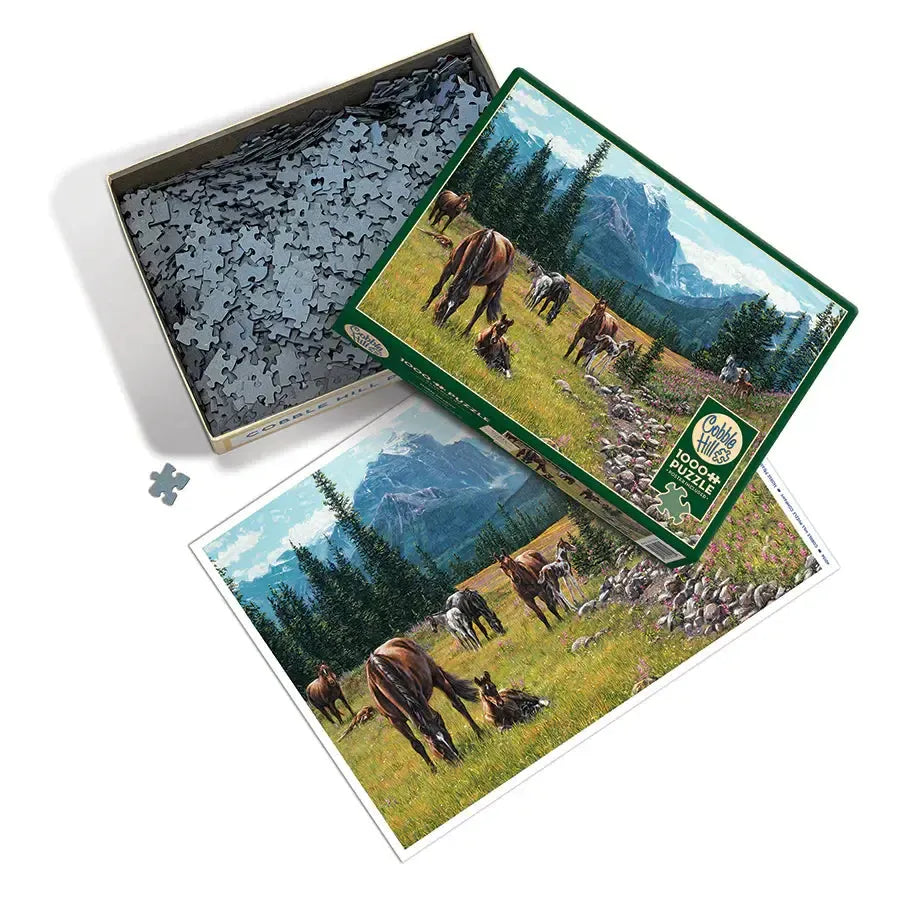 Horse Meadow 1000 Piece Jigsaw Puzzle Cobble Hill (ONLINE ORDER ONLY)