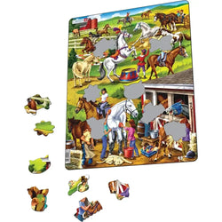 Horse Play & Care 50 Piece Tray Jigsaw Puzzle Larsen (ONLINE ORDER ONLY)