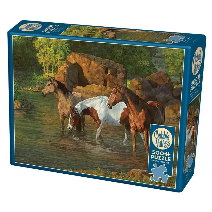 Horse Pond 500 Piece Jigsaw Puzzle Cobble Hill (ONLINE ORDER ONLY)