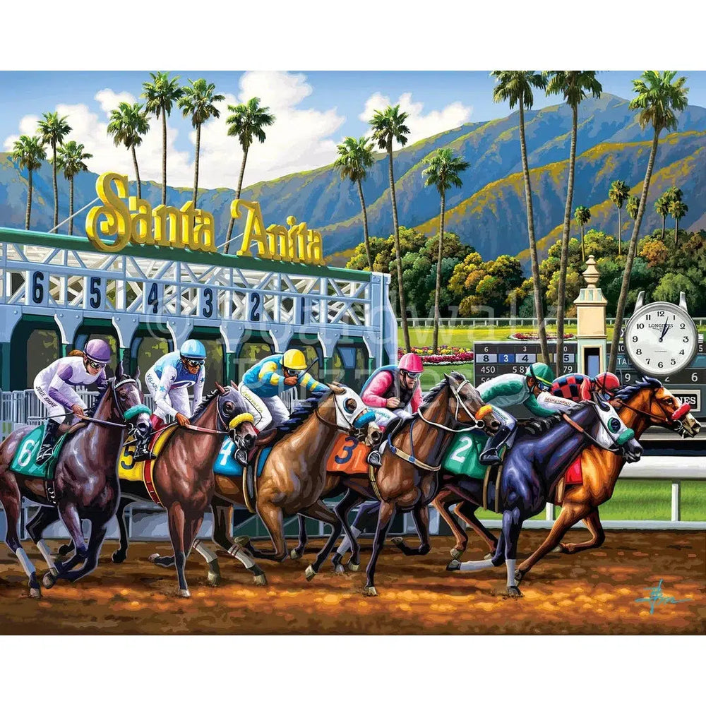 Horse Race 500 Piece Jigsaw Puzzle Boardwalk (ONLINE ORDER ONLY)