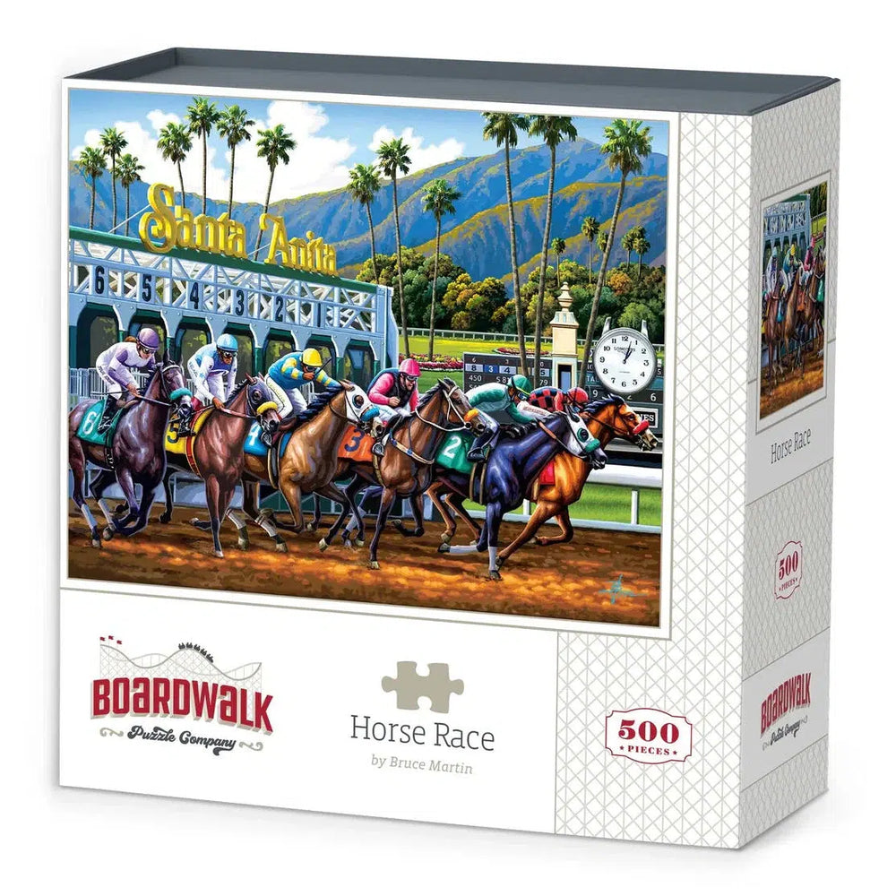 Horse Race 500 Piece Jigsaw Puzzle Boardwalk (ONLINE ORDER ONLY)