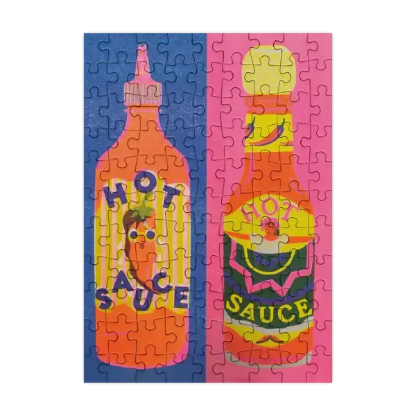 Hot Sauce 99 Piece Mini Jigsaw Puzzle Happily (ONLINE ORDER ONLY)