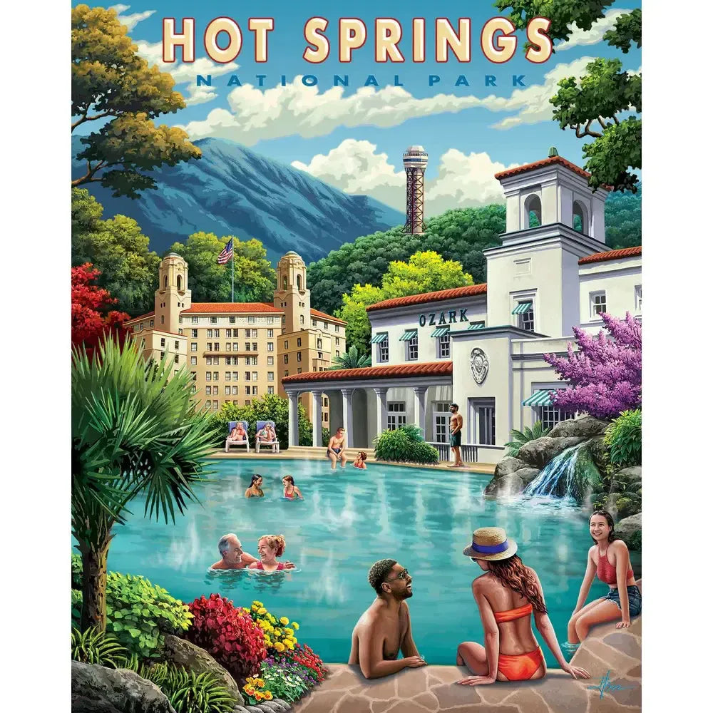 Hot Springs Arkansas 500 Piece Jigsaw Puzzle Boardwalk (ONLINE ORDER ONLY)