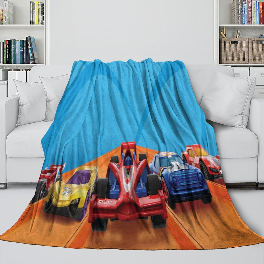 Hot Wheels Blanket Flannel Kids Throw Room Decoration (ONLINE ORDER ONLY)