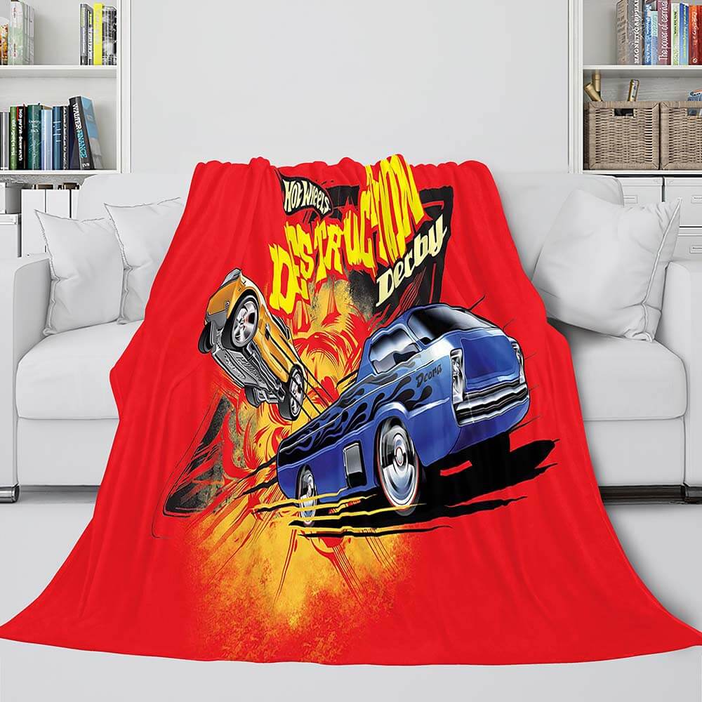 Hot Wheels Blanket Flannel Fleece Blanket (Online Order Only)